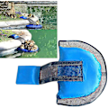 Miniatyrbild 3 av 4: Flytande trappor för husdjur räddningspool flykt ramp räddningsanordning