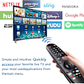 Miniatyrbilde 3 av 8: LG Magic Fjernkontroll Kompatibel med Mange LG-Modeller, Netflix og Prime Video Hurtigtaster null ingen (Infrarød Ikke-Stemme Mus) Style 1