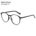 Miniatyrbild 1 av 10: -1.0~-4.0 Myopi Glasögon MATT SVART STYRKA 0 matt svart matte black Strength 0-Strength 0
