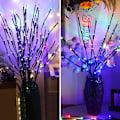 Pikkukuva 4 / 4: LED-puun oksan kukka-asetelma valosarja - lämmin väri/Väri/valkoinen, maljakko ei sisälly color 2