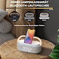 Miniatyrbillede 3 af 5: Radiovækkeur Digital med Trådløs Oplader Smart Vækkeur