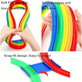 Miniatyrbild 3 av 6: 10 st/set 10 Färgglada Plast Sensoriska Tränings Agility Ringar med 10 Kopplingar - Inomhus