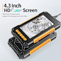 Miniatyrbillede 3 af 5: Industrielt Endoskop, Dobbelt Hoved Endoskop Inspektionskamera, Dobbelt Linse Digitalt Endoskop 1080p HD, 4,3-tommer LCD-skærm, Vandtæt IP67 (10m)_xx