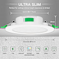 Miniatyrbillede 2 af 4: Db 12 stk. 7W Hvide LED Downlights Indbyggede Loftlamper Slanke Spotlys Høj Kvalitet