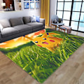 Miniatyrbild 1 av 4: Pikachu 3D-tryckt matta för barnrum, golvmatta, hem, halkfri dörrmatta, julklapp A02 91X152cm