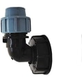Miniatyrbilde 1 av 5: IBC tank adapter S60x6 IBC vanntank slangetilkobling 25 mm utløpsbue