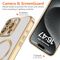 Pikkukuva 4 / 5: Tech-Protect iPhone 16 Pro Max -kotelo MagSafe MagFlex Shiny Gold_xx 40