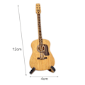 Miniatyrbild 4 av 4: Akustisk gitarrplektrumbox i trä med ställ, släta kanter, gradfri, portabel, handgjord förvaringsbehållare för gitarrplektrum