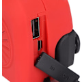 Miniatyrbillede 3 af 5: Vevradio med Solceller, Lommelygte og 2000mAh Powerbank rød SOS (orange)