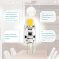 Miniatyrbilde 3 av 5: 6 stk. G4 LED-pære 12v DC Dimbar Cob LED G4-pære 1,5w 360 graders lysspredning for å erstatte 15w halogenpære (Varmhvit)_xx
