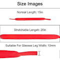 Miniatyrbilde 2 av 5: 6-pakning Neopren Elastisk Snorholder Stropp for Sportsbriller og Solbriller, Stropp Flyter Anti-skli Elastisk Snor Tau db