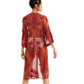Miniatyrbilde 2 av 3: Kvinners blonder Cardigan Floral Beach Cover Ups ed