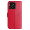 Miniatyrbilde 5 av 5: For Honor X6a 4g Ugle- og tretrykt PU-skinn stativdeksel Full Protection Cover Ed