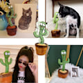 Pikkukuva 2 / 5: Wriggle Dancing Cactus Plush Toys Singing and Dancing Cactus Green Smiling cactus Very Funny Si