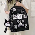 Pikkukuva 1 / 3: Venalisa Uusi Sanrio Kuromi Reppu Olkalaukku Pompompurin My Melody Opiskelijoiden Koululaukku Suuri Kapasiteetti Piirretty Söpö Koululaukku type2
