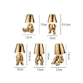 Miniatyrbillede 6 af 7: Sengelampe med touch-funktion, guld Thinker-lampe, skrivebordslampe, trådløs, genopladelig, bærbar, dekorativ, natlampe, guld D