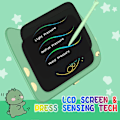 Miniatyrbillede 3 af 5: 8,5 tommer LCD Doodle Board Tablet Legetøj - Grøn Dinosaur Tegneplade til Børn 2-6 År - Jule- og Fødselsdagsgaver Green
