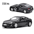 Pikkukuva 4 / 5: 1:36 Toyota GT86 Metal Diecast - Malliauto - Lahja, Leikki, Keräilyesine Lapsille F45 Red With box