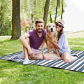 Miniatyrbilde 2 av 5: Vanntett piknikteppe 200×200cm, bærbar sammenleggbar piknikmatte, piknikteppe for hage/camping/strand/park (200 x 200cm)