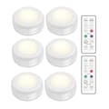 LED Spotlights Set – 6 stylish lamps with 2 practical remote controls
