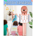 Miniatyrbild 6 av 7: Leksaker för barn 5 6 7 8 9 10 år, Karaokemikrofon för barn Populära leksaker för flickor och pojkar 5-12 år Födelsedagspresenter för tonårsflickor och pojkar 5-12 år Party-Champagne