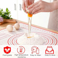 Miniatyrbilde 2 av 5: Silikon bakeunderlag ekstra stort 70cm x 50cm gjenbrukbar non-stick deigunderlag med graderte mål Deigskrape Cannoli-form for makronkaker
