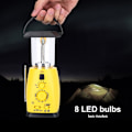 Miniatyrbild 9 av 10: Solcellsdriven Nödradio, Multifunktionell Handvev Solcellsdriven Ficklampa Solcellsdriven LED-ficklampa
