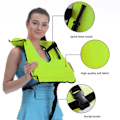 Miniatyrbillede 6 af 10: Redningsvest Snorkelvest GRØN green