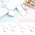 Miniatyrbilde 4 av 8: Metall sminkespeil Lite rundt speil HJERTEFORMET HJERTE Heart-shaped Heart-shaped