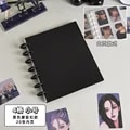 Miniatyrbilde 1 av 6: Ins fotoalbum Kpop-permbinder fotokort holder Creative Idol-kort samlebok Togbillettalbum Kortpermbinder Student Stationary Black