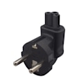 Miniatyrbilde 5 av 7: EU til IEC320 C5 strøm, EU hann til IEC320 C5 hunn AC-kontakt, EU(4,8 mm) 2-pin til PDU/UPS konverteringskontakt, 10A 250V