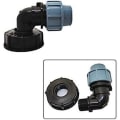 Miniatyrbilde 3 av 5: IBC tank adapter S60x6 IBC vanntank slangetilkobling 25 mm utløpsbue
