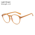 Miniatyrbilde 1 av 10: -1.0~-4.0 Myopi Briller Lys Brun Styrke 4.00 lys brow_xx light brown Strength 4.00-Strength 4.00