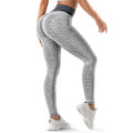Pikkukuva 1 / 4: Urheilulliset leggingsit, push-up-leggingsit korkeavyötäröllä, glamour Grey L
