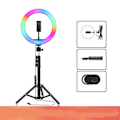 Miniatyrbillede 1 af 5: Ringlampe - Rgb Ring Fill Light Usb-drevet Fill Light til Selfie Live Broadcast