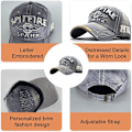 Miniatyrbillede 4 af 5: Vintage Baseball Cap Herre Spark Bogstaver Cap Snapback Hip Hop Flat