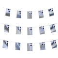 Miniatyrbilde 1 av 2: Greske flagg Greske små flaggremser Mini flagg vimpler dekorasjoner - Hellas -