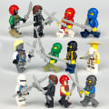 Miniatyrbild 2 av 5: Set med 24 go Minifigures Kai Jay Sensei Wu Master Bygg färgglad colourful one size