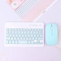 Miniatyrbillede 1 af 5: Trådløst tastatur tablet computer Bluetooth tastatur musesæt grøn