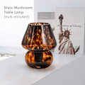 Miniatyrbillede 3 af 6: Svampelampe Lille Sengelampe-Natbordslampe Natlampe Dæmpbar Trinløs, Gennemsigtigt Glas Hvid Bordlampe til Soveværelse Kollegium Stue Køkken
