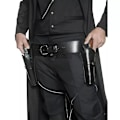 Pikkukuva 5 / 5: Kapteenin Vyö Renessanssin Cowboy Kaksinkertainen Vyö Revolver Holster Keskiaikainen Piraatti Flintlock Corsair Halloween Asut Miehille Keltainen Yellow One Size
