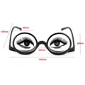 Miniatyrbillede 3 af 8: (AZC) Roterende Forstørrelsesglas Makeup Briller +1.0~+4.0 sort sort black strength 1.0