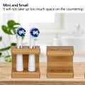 Miniatyrbilde 5 av 5: Holder for tannbørstehode Bambus Oppbevaringsholder 2 PLASSER 2 LÅSER 2 Slots