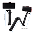 Miniatyrbild 2 av 10: Portabel Teleskopisk Selfie Stick Stativ Bluetooth Fjärrkontroll Mobiltelefonklämma Kit