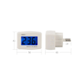 Miniatyrbillede 3 af 5: Digital LCD Voltmeter Blå Baggrundsbelysning 220V, EU Stik Spænding Te DXGHC