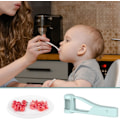 Miniatyrbilde 7 av 7: Druekutter for småbarn, druedeler for baby, druetomat kirsebær jordbær kutterverktøy i 4 deler for grønnsaks- og fruktsalat