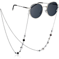 Miniatyrbilde 2 av 8: Brillerkjede, damehalskjede, trendy brillermaske, halskjede og snor Silver Shell