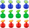 12 Pieces - Watering Can - Sprayer - Bottle Cap - Nozzle - for Plants and Pots - Blue, Green, Red - 4.5*2.4*3CM - Plastic