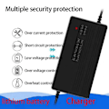 Miniatyrbillede 2 af 5: 48V 2A Lithium Batterilader til Elcykel Scooter Balance Car Opladning Ladeapparat Power -e
