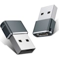 Miniatyrbillede 1 af 8: USB til USB-C Adapter 2-pak, USB-C Han OTG Oplader Type C Konverter til Apple Watch Ultra 7 8 9, iPhone 15 14 13 Plus Pro Max, AirPods 3, iPad Air, Bil
